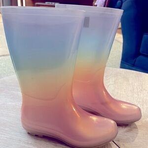 Gently used rain boots.
